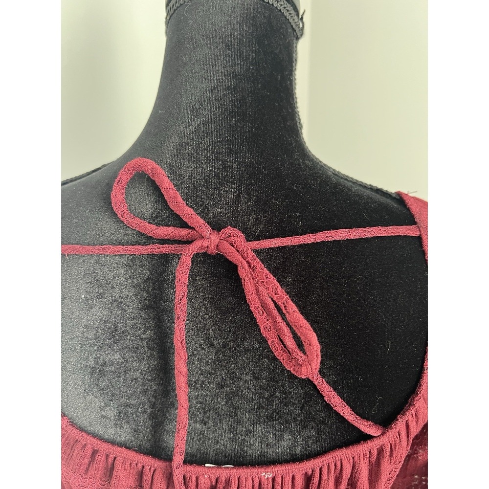 La Peche Lace Top Babydoll Fairy Romantic‎ Victorian Coquette Dainty Y2K Large - Picture 9 of 11